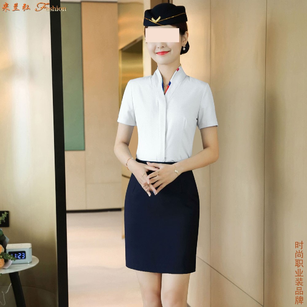 天津空姐服衬衫定制款式图片,天津空乘服衬衣订做价格