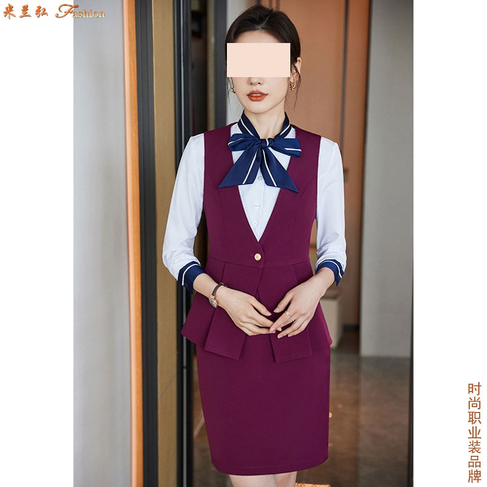 空姐前台工作服女款,博物馆工作服空姐服定做