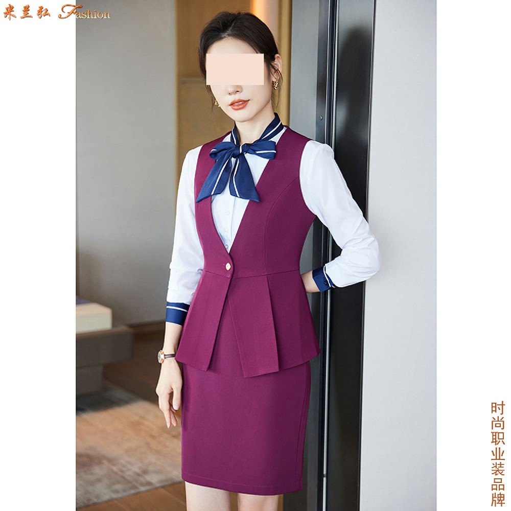 承德市空中乘务员服装款式定做,承德高铁乘务服装订制