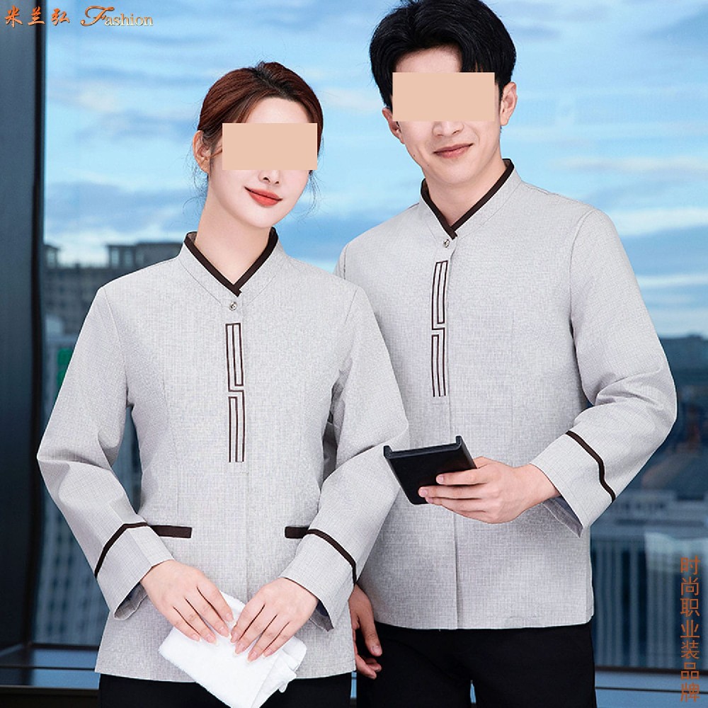 【清凉舒适】高铁站保洁员工作服量身定制价格款式,火车站保洁工作服定做价格图片