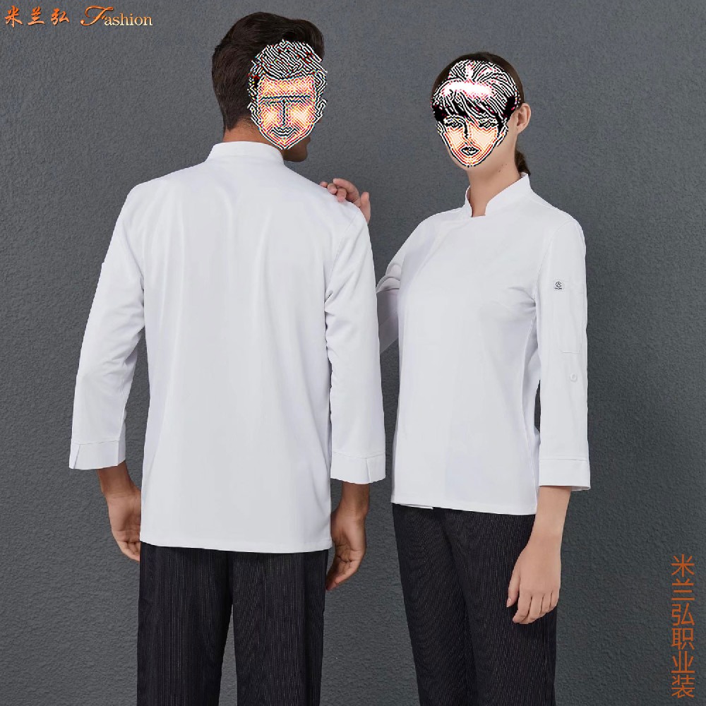 济南厨师服订做多少钱｜纯棉防油烟厨师工作服批发价格