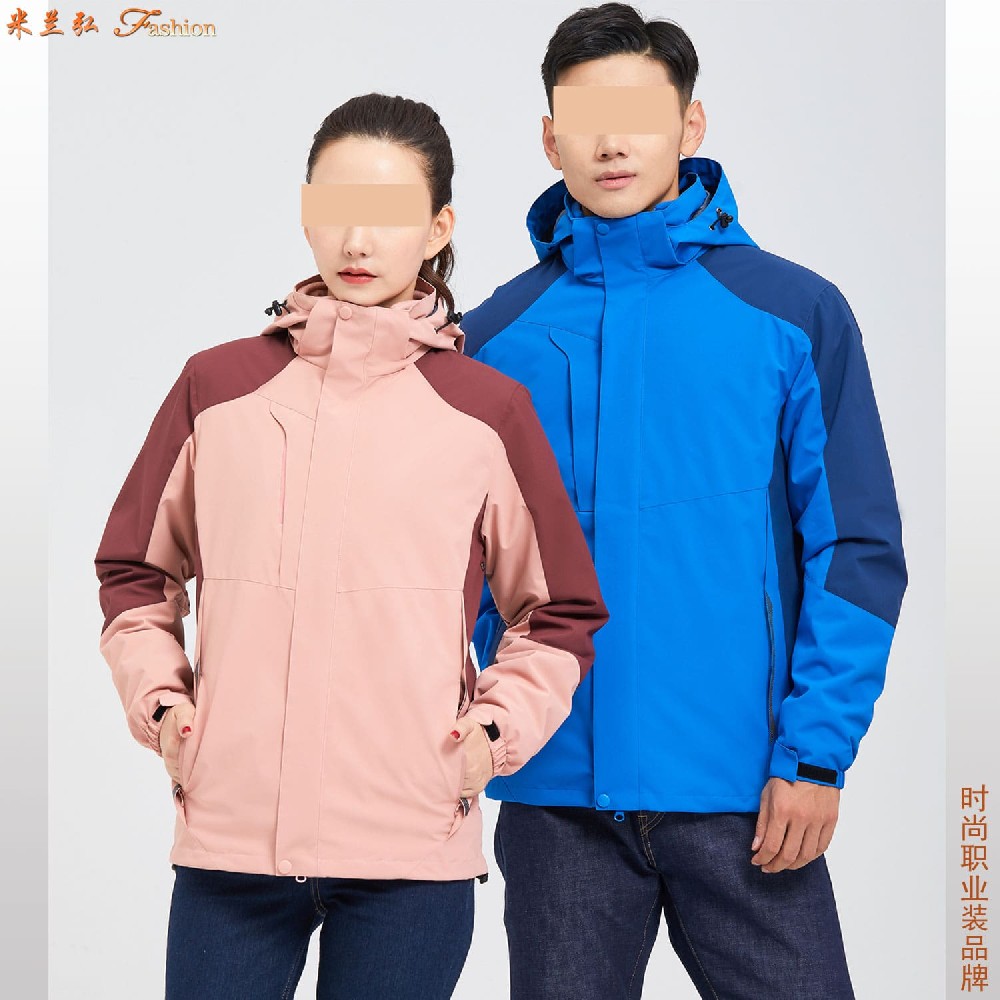 承德市三合一冲锋衣品牌团体订制,承德冬季冲锋衣外套定做