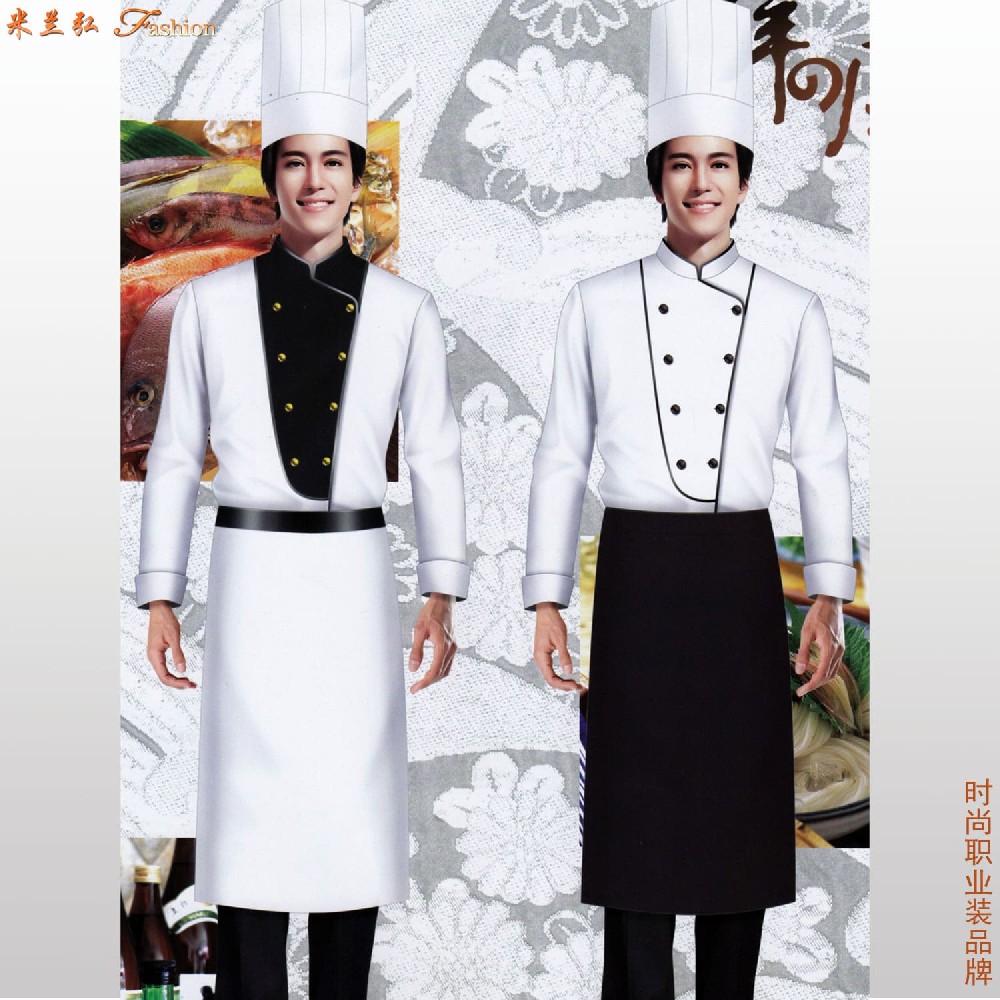 唐山市星级酒店厨师服订做,唐山洲际酒店餐饮服务员工衣定制
