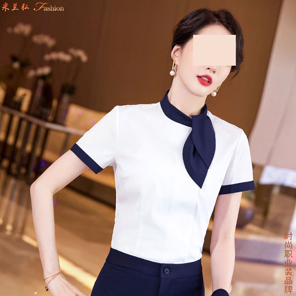 职业装女性夏季雪纺衬衫,职业装女性夏季白衬衫