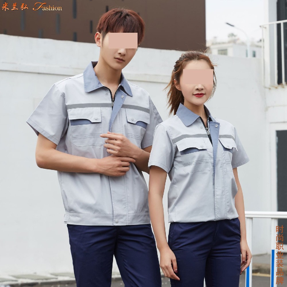 济南工作服定做多少钱_工厂员工工装定制那家好_可印绣LOGO