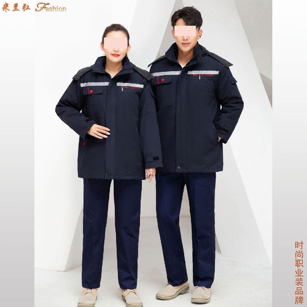 廊坊市冬季全棉工作服定制,廊坊工程棉大衣团体定做