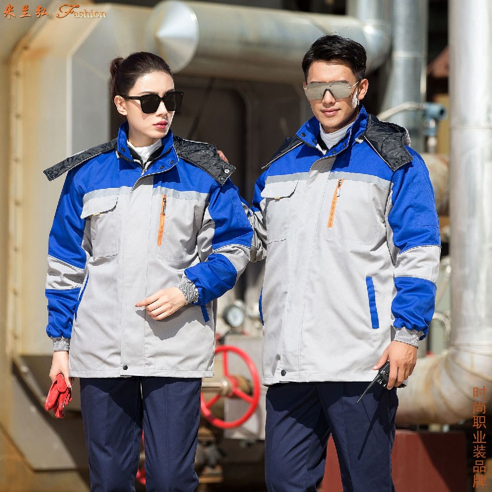 济南户外冬季服装订制价格_物业员工加厚防寒工作服定制_防风抗冻