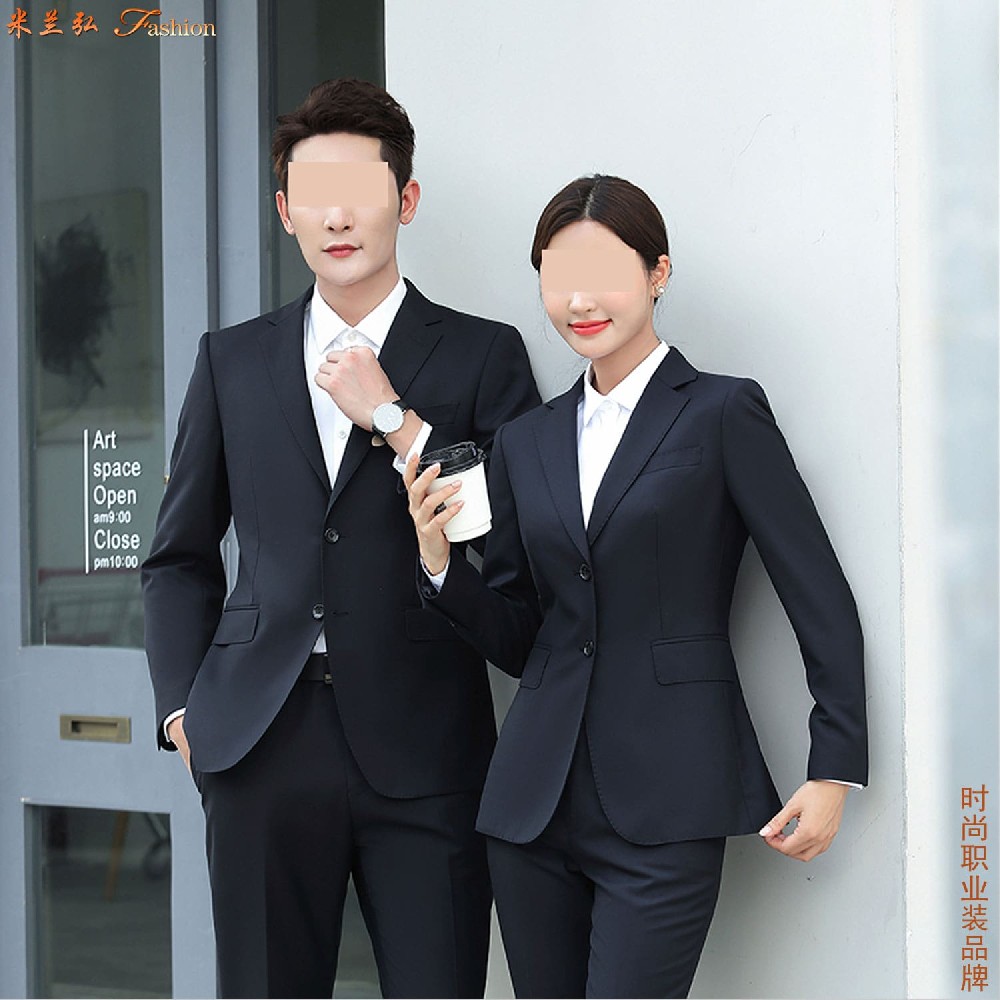 银行员工西服工作服图片-银行职业装定制职业装图片