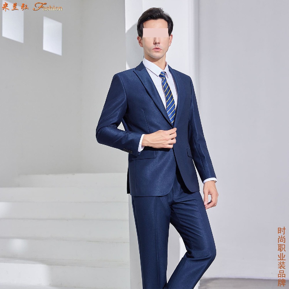 银行男女西服套装图片-高端量体定制国有银行制服高清图片