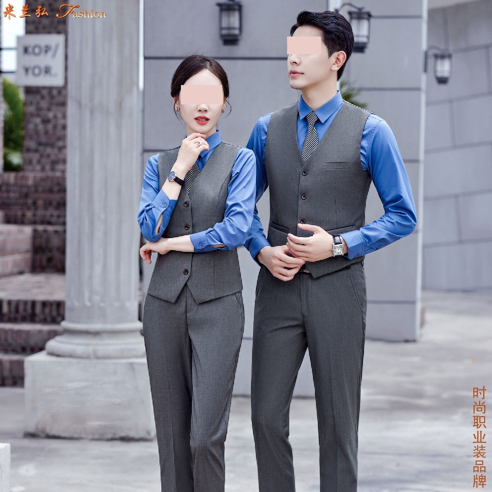 银行职业装西服定制图片-证卷公司高支纯羊毛正装展示图片