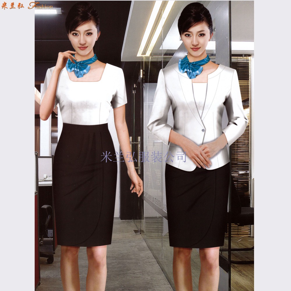 北京女性职业装品牌,北京办公室前台职业装定做