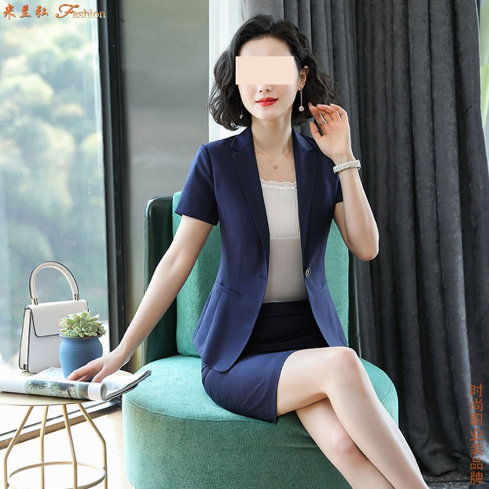 女士职业装裙装图片,职业装蓝色裙装图片