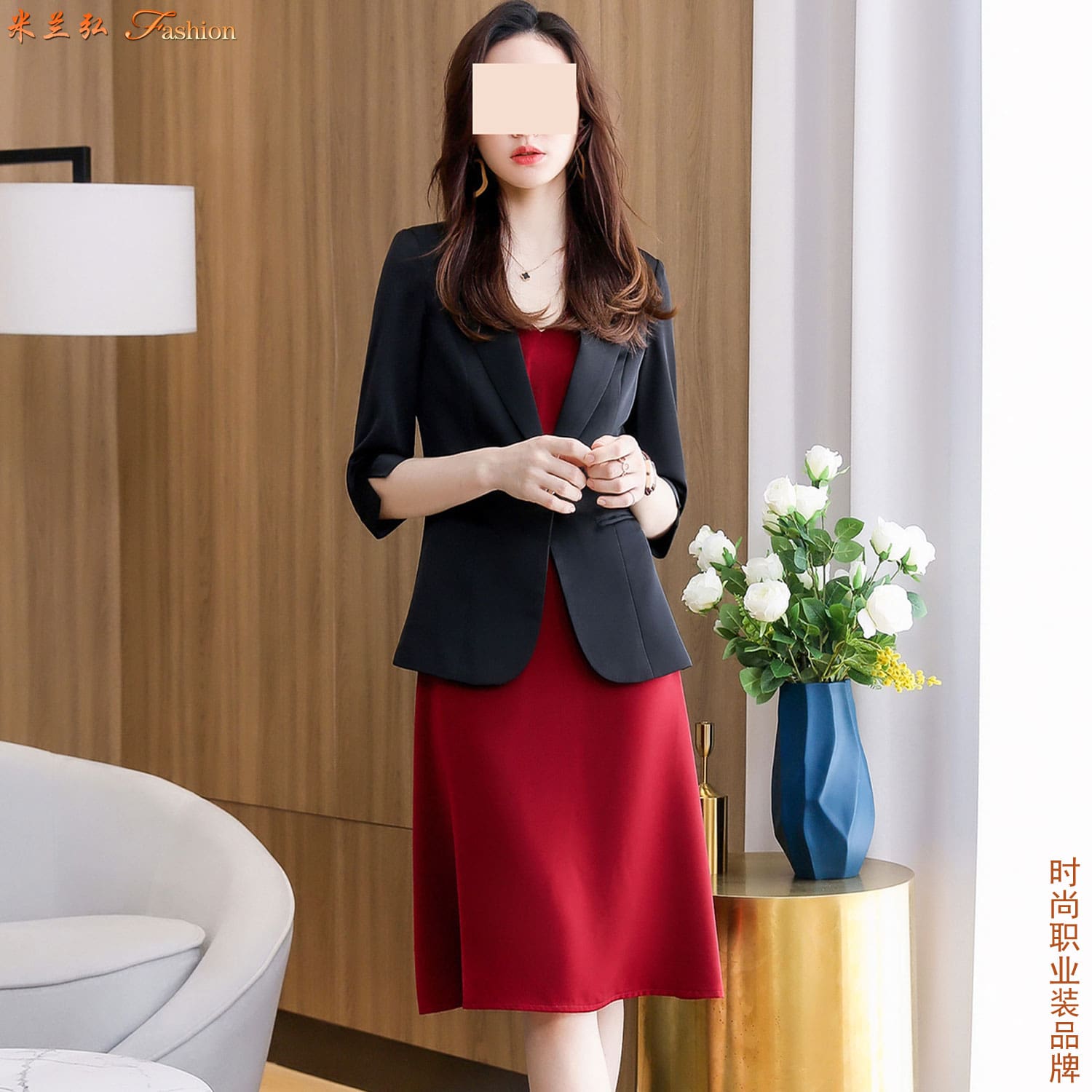 /static/upload/image/zhiyezhuangSPdx1/女职业装短袖连衣裙图片k.jpg