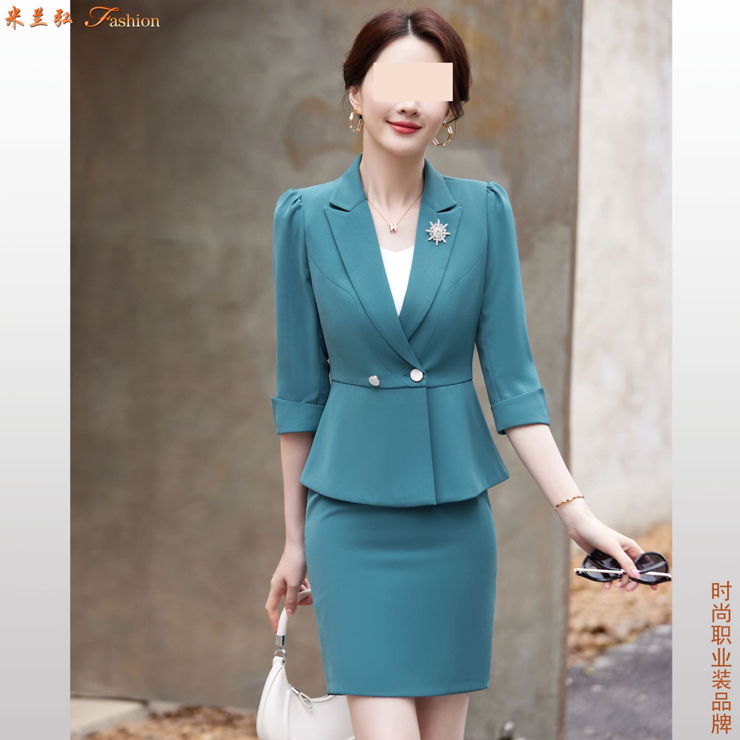/static/upload/image/zhiyezhuangSPdx1/绿色短袖职业装搭配图片h.jpg