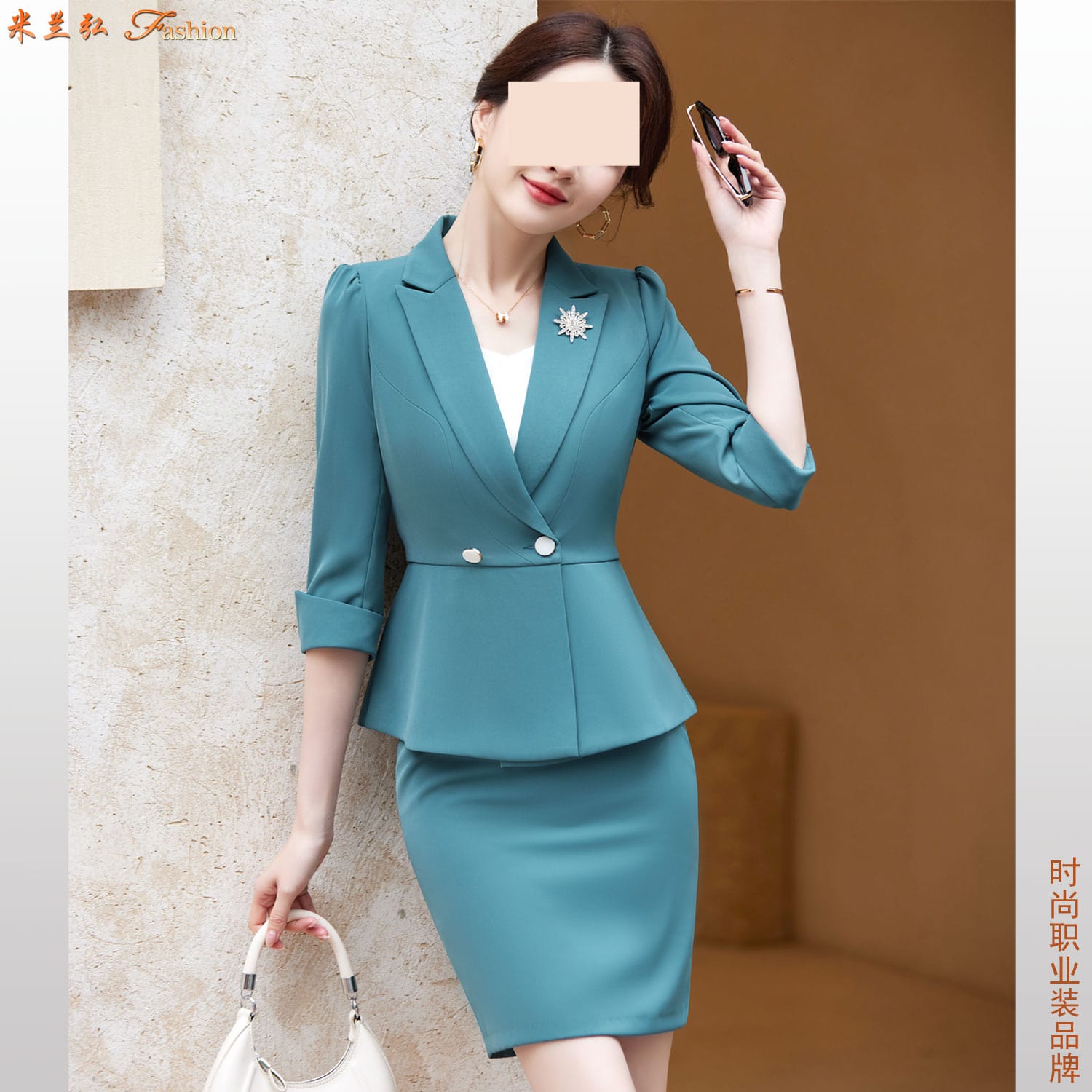 /static/upload/image/zhiyezhuangSPdx1/绿色短袖职业装搭配图片q.jpg