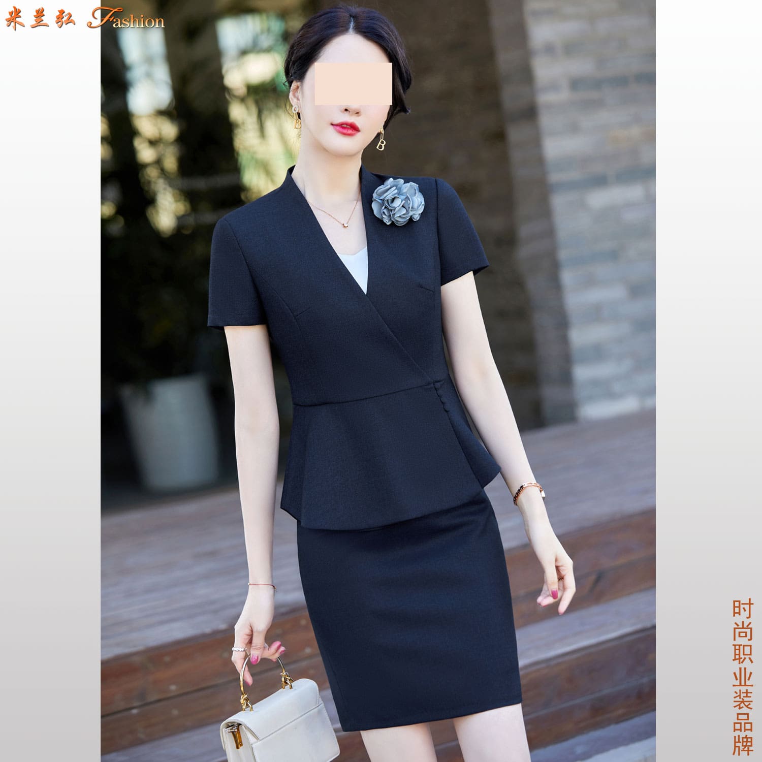 人工智能AI公司业务接待成套职业装,半导体芯片企业展会统一职业套装
