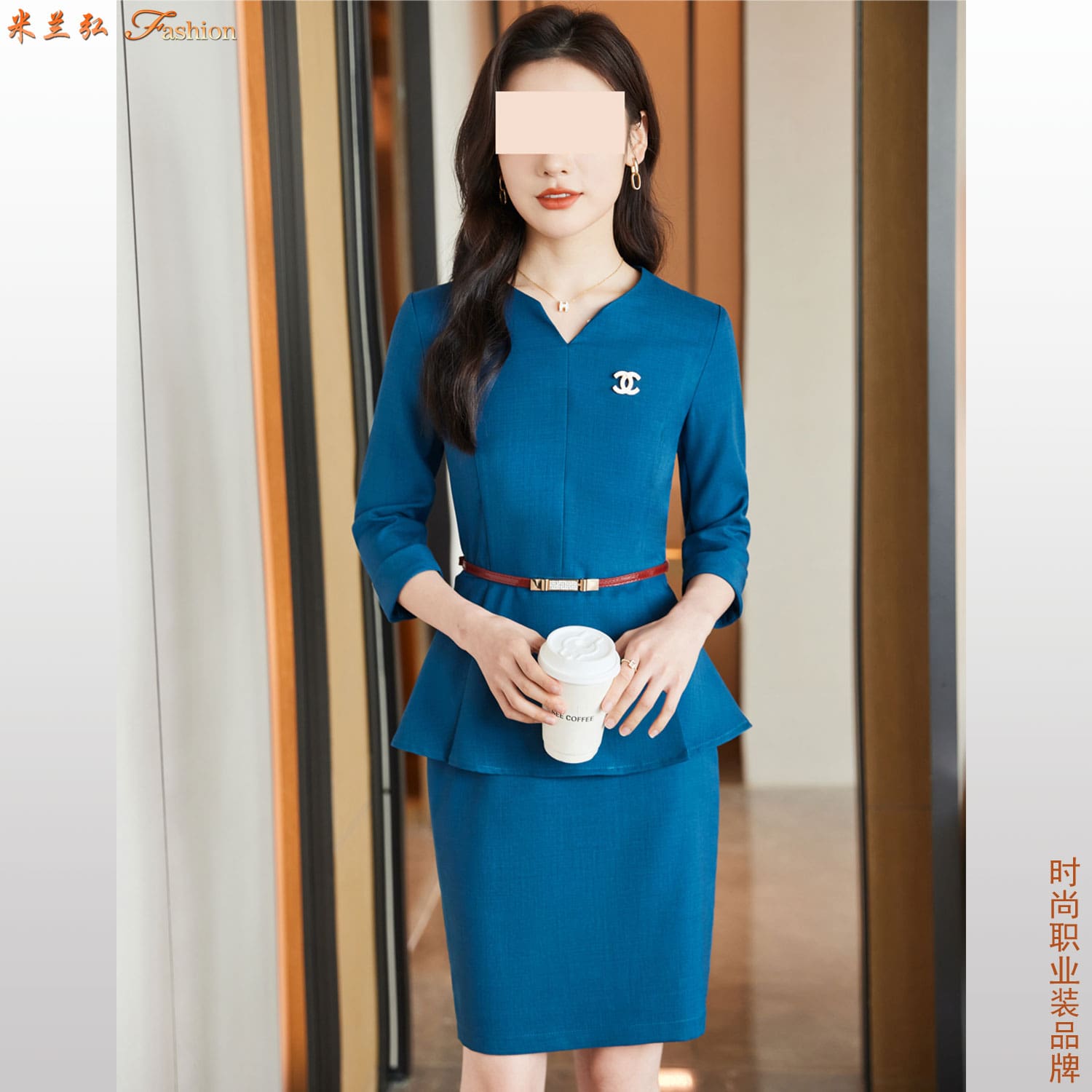 /static/upload/image/zhiyezhuangSPdx2/深蓝色短袖女职业装图片.jpg