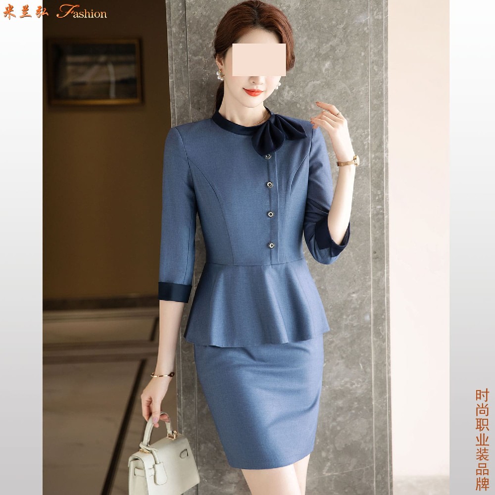 济南办公室夏季工服定做_职场通勤夏装工装订做_简约大方