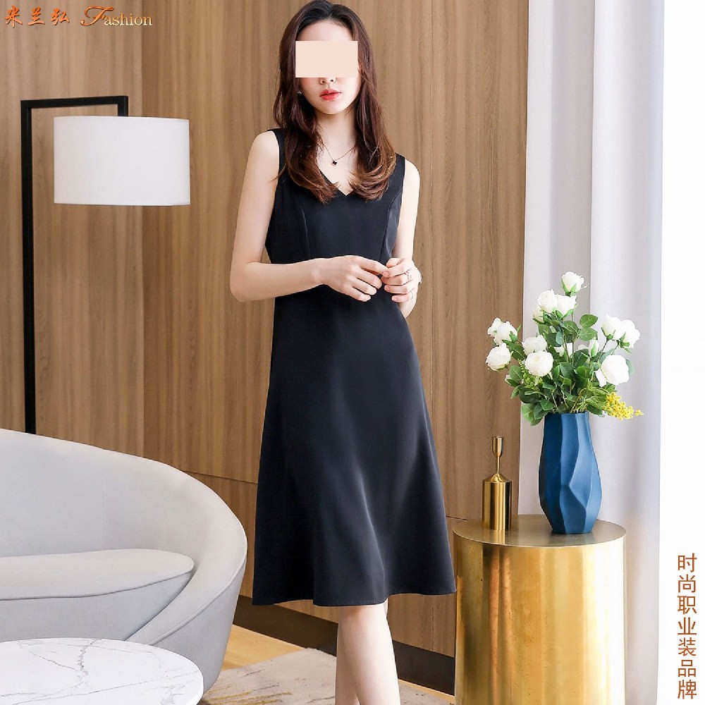 女夏天连衣裙职业装图片,职业装桑蚕丝连衣裙图片